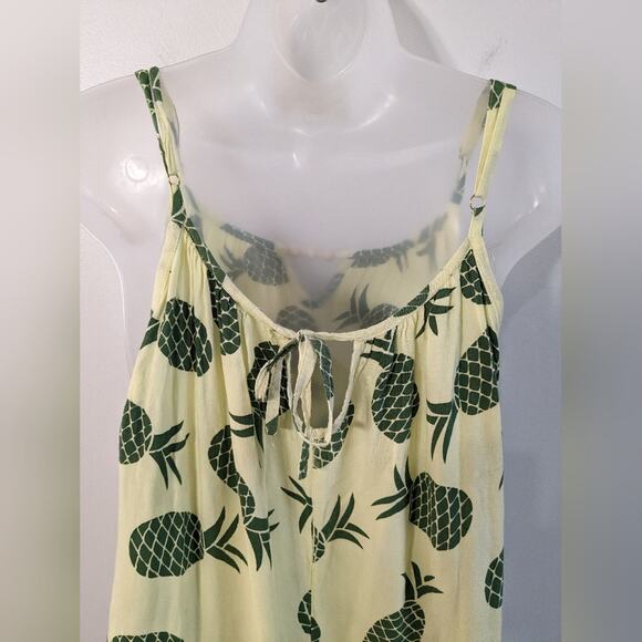 Pineapple Sundress Summer Vacation Casual Breathable One Size - Picture 5 of 5